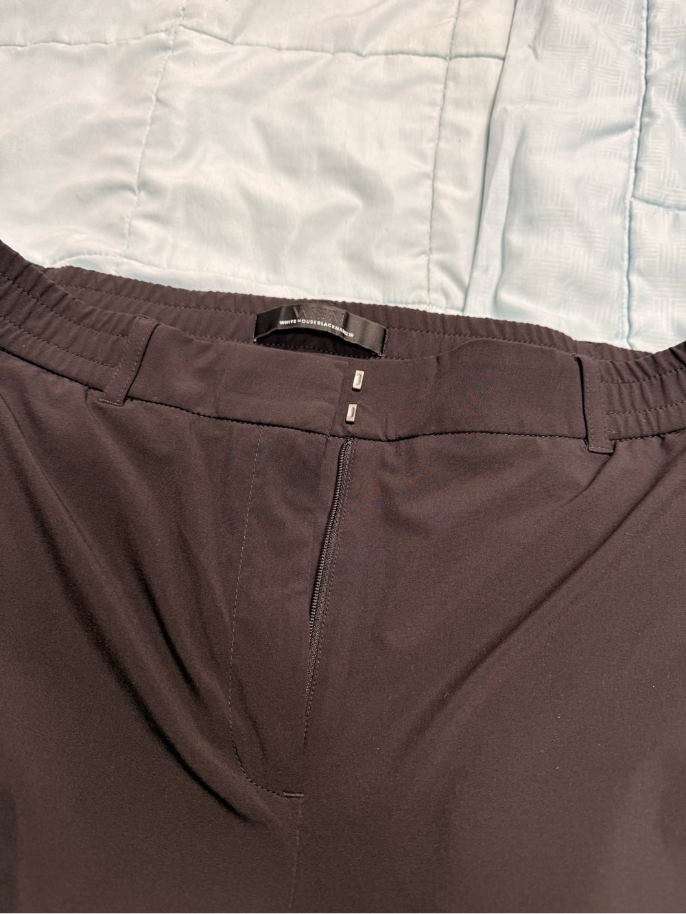 White House Black Market Black Pull-On Pants with Elastic Waist